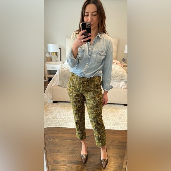 J. Crew Cafe Capri Pant In Technicolor Tweed - Picture 1 of 14